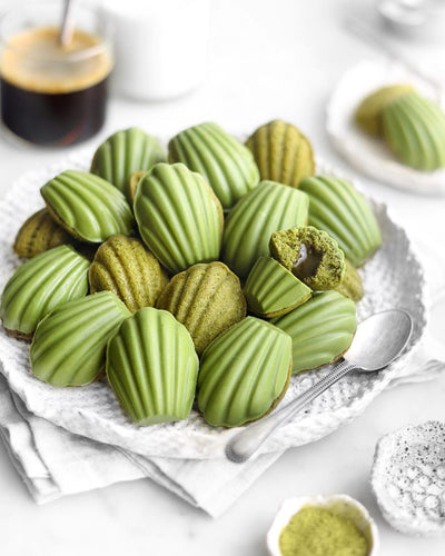 Recipe Ideas: Matcha Madeleines filled with matcha sauce