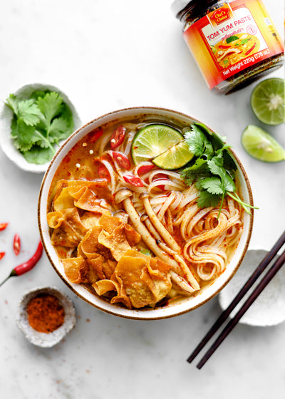 Recipe Ideas: Tom Yum noodle soup with wontons